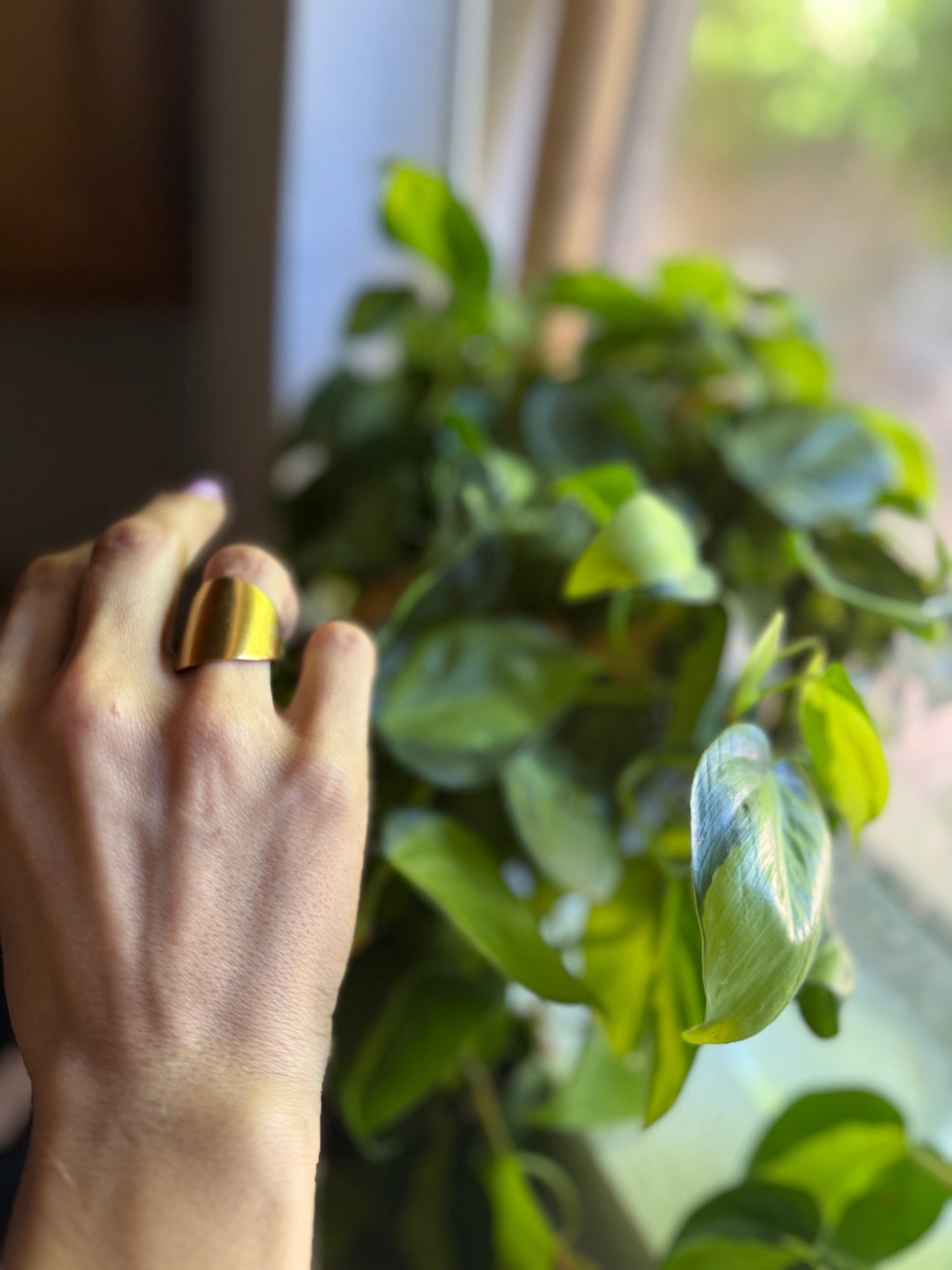 Gold Spoon Head Ring