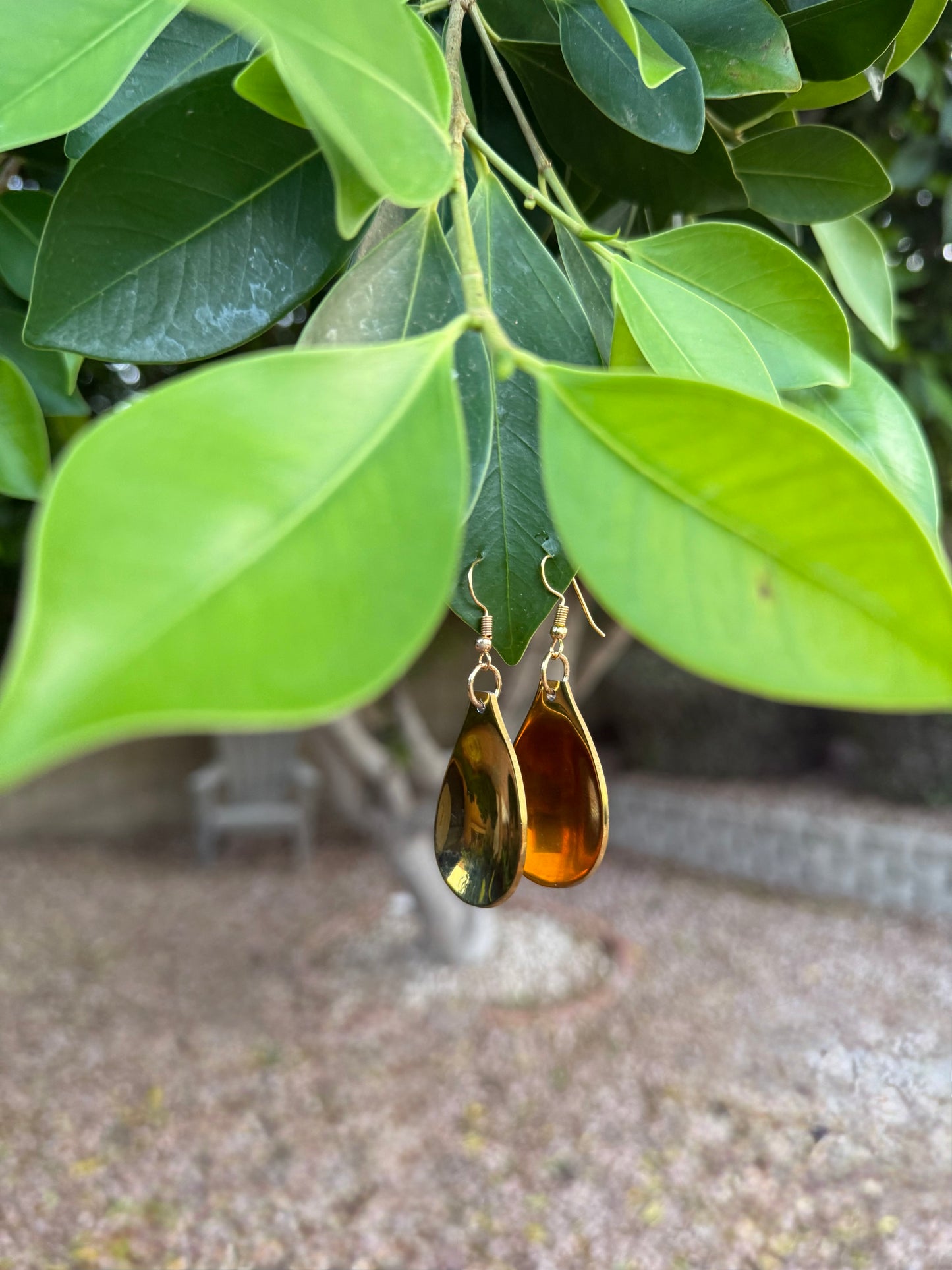 Gold Spoon Head Earrings