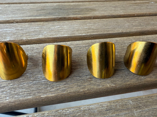 Gold Spoon Head Ring